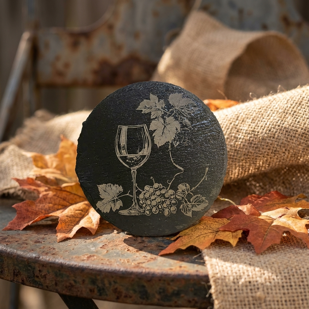 Custom Engraved Slate Coarters